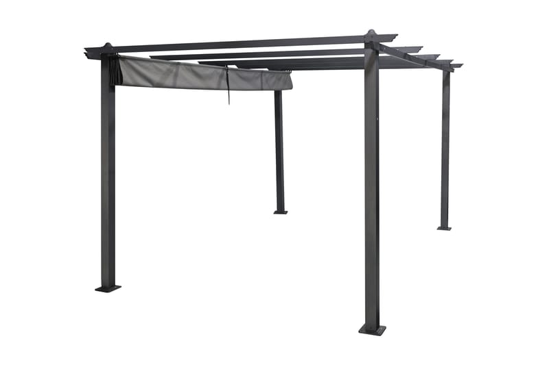 Porto Pergola 4x3 m - Mørkegrå - Havemøbler - Solafskærmning - Pergola