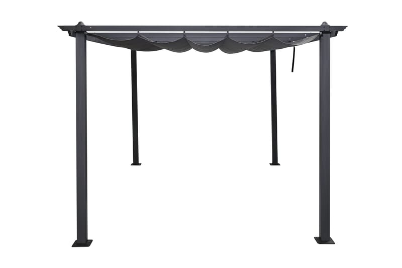 Porto Pergola 4x3 m - Mørkegrå - Havemøbler - Solafskærmning - Pergola