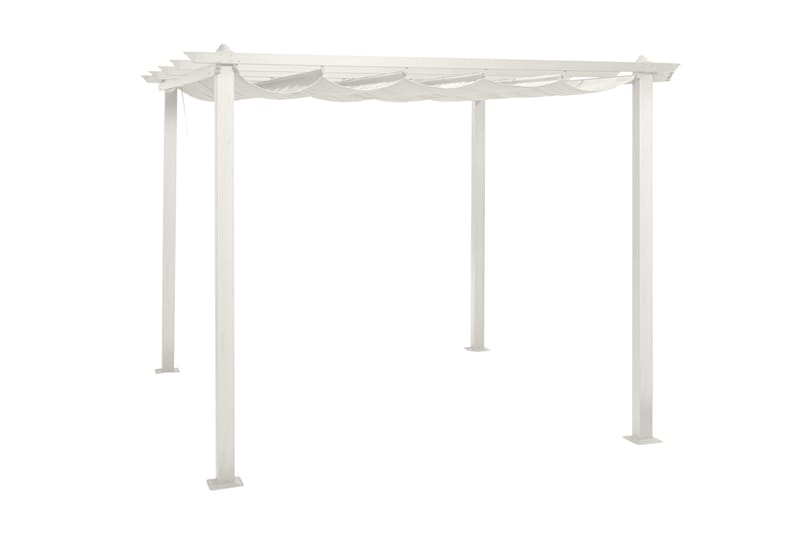 Porto Pergola 3x3 m - Hvid - Havemøbler - Solafskærmning - Pergola