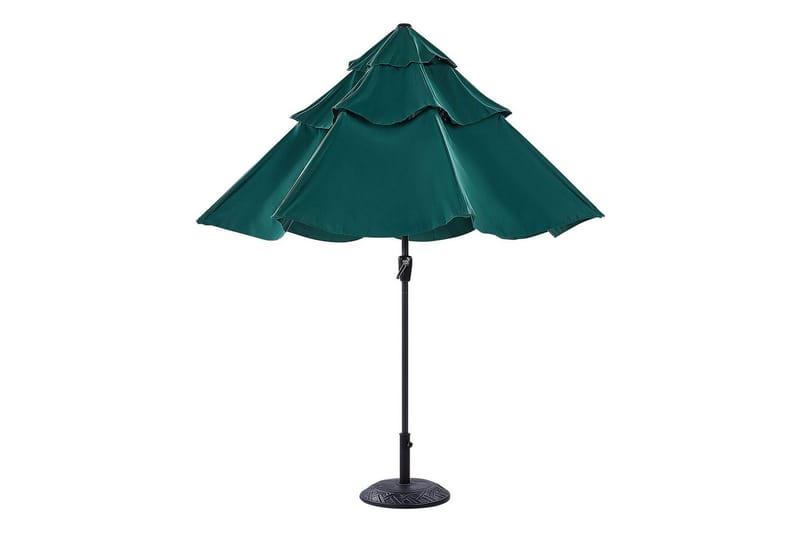 Roblin Parasol 285x285 cm - Grøn/Sort - Havemøbler - Solafskærmning - Parasoller - Balkonparasol