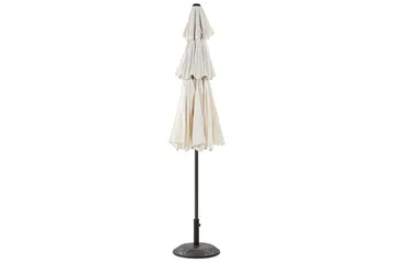Roblin Parasol 285x285 cm - Beige/Sort - Havemøbler - Solafskærmning - Parasoller - Balkonparasol