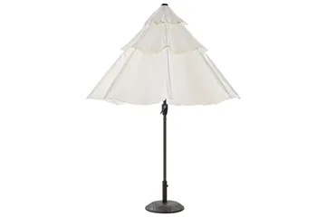 Roblin Parasol 285x285 cm - Beige/Sort - Havemøbler - Solafskærmning - Parasoller - Balkonparasol