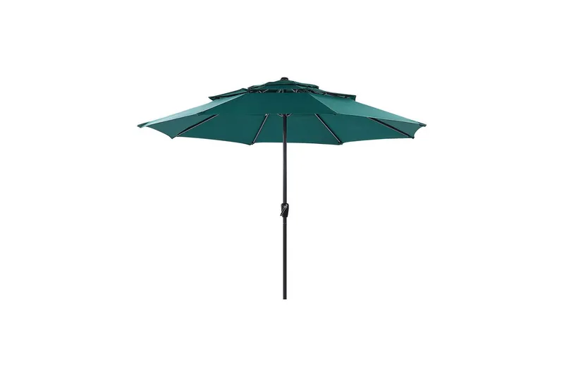 Roblin Parasol 285x285 cm, Grøn/Sort
