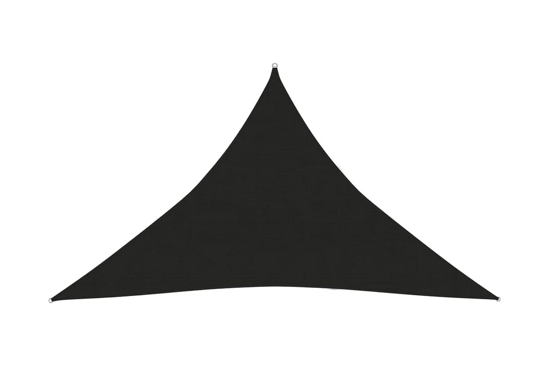 solsejl 160 g/m² 2,5x2,5x3,5 m HDPE sort - Sort - Havemøbler - Solafskærmning - Solsejl