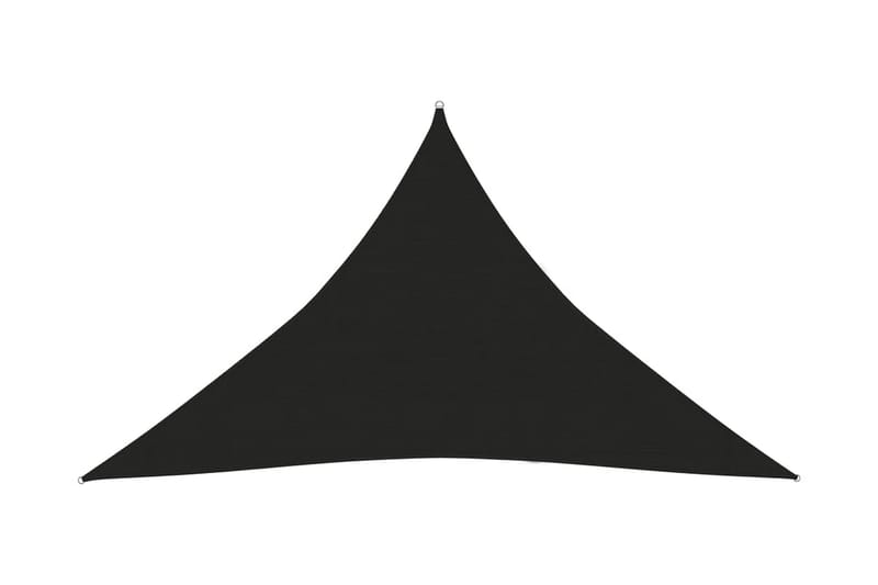 solsejl 160 g/m² 2,5x2,5x3,5 m HDPE sort - Sort - Havemøbler - Solafskærmning - Solsejl
