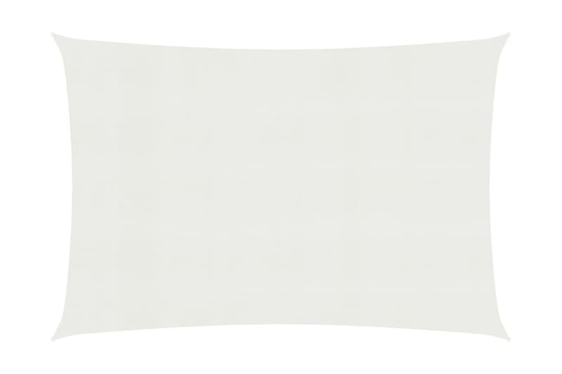 Solsejl 160 g/m² 2x4,5 m hdpe hvid - Hvid - Solsejl