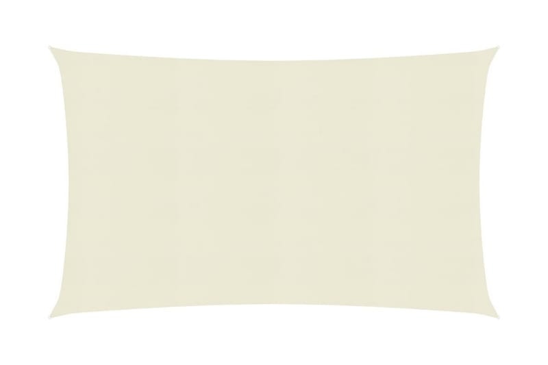 Solsejl 160 g/m² 3,5x4,5 m hdpe cremefarvet - Creme - Havemøbler - Solafskærmning - Solsejl