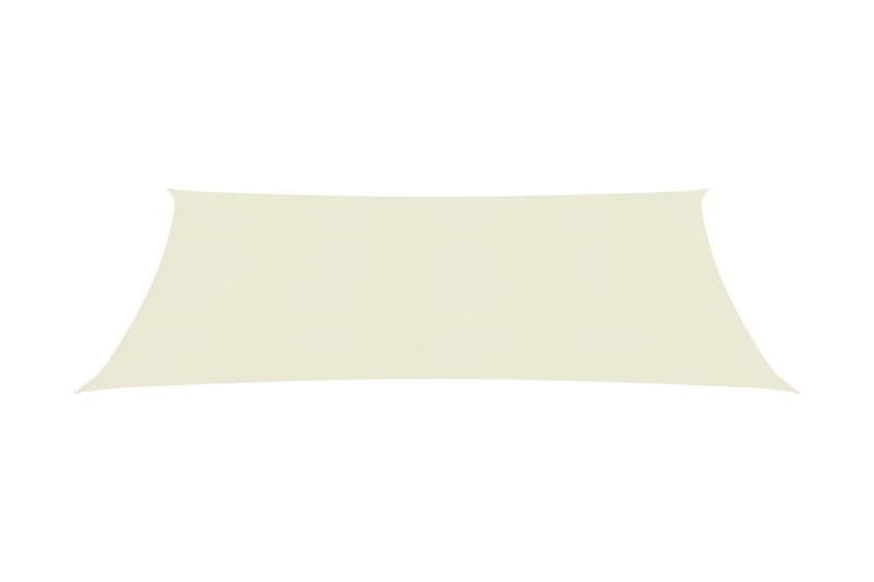 Solsejl 160 g/m² 3,5x4,5 m hdpe cremefarvet - Creme - Havemøbler - Solafskærmning - Solsejl