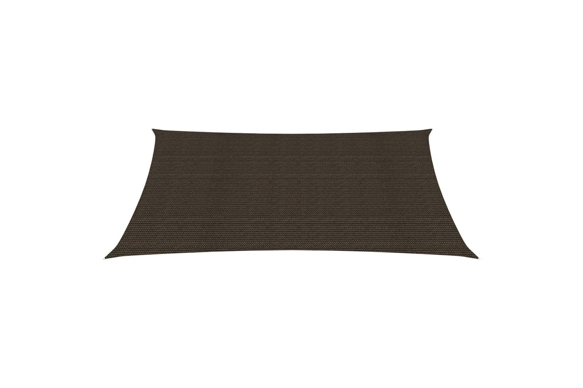 Solsejl 160 g/m² 3,5x5 m hdpe brun - Brun - Havemøbler - Solafskærmning - Solsejl