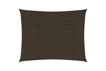 Solsejl 160 g/m² 3,5x5 m hdpe brun - Brun - Havemøbler - Solafskærmning - Solsejl