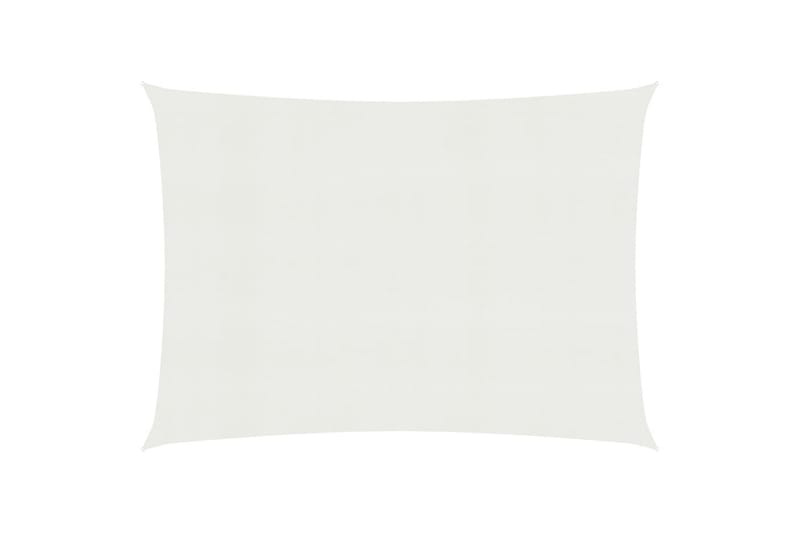 Solsejl 160 g/m² 3,5x5 m hdpe hvid - Hvid - Havemøbler - Solafskærmning - Solsejl