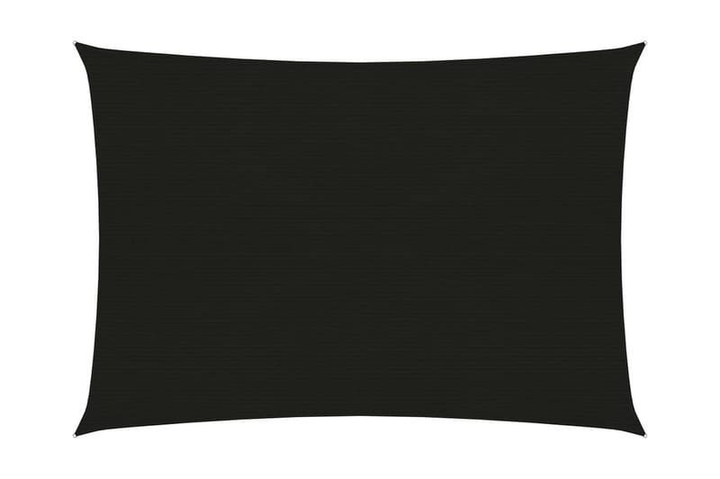 Solsejl 160 g/m² 3,5x5 m Hdpe Sort - Sort - Havemøbler - Solafskærmning - Solsejl
