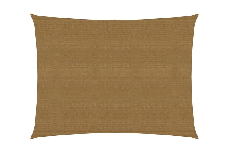 solsejl 160 g/m² 3x4,5 m HDPE gråbrun - Gråbrun - Havemøbler - Solafskærmning - Solsejl