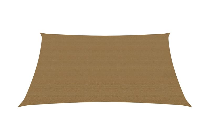solsejl 160 g/m² 3x4,5 m HDPE gråbrun - Gråbrun - Havemøbler - Solafskærmning - Solsejl