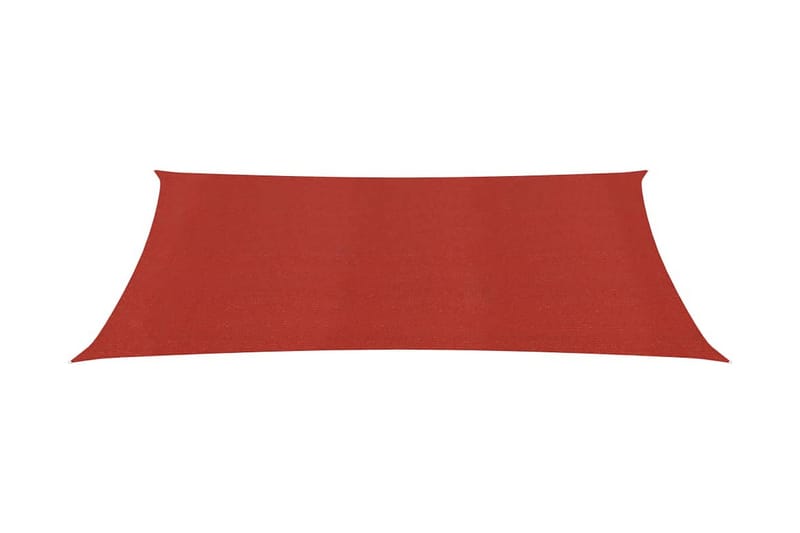 Solsejl 160 g/m² 3x4 m Hdpe Rød - Rød - Havemøbler - Solafskærmning - Solsejl