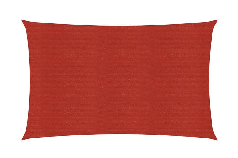 solsejl 160 g/m² 4x7 m HDPE rød - Rød - Havemøbler - Solafskærmning - Solsejl