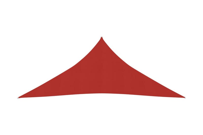 solsejl 160 g/m² 5x7x7 m HDPE rød - Rød - Havemøbler - Solafskærmning - Solsejl