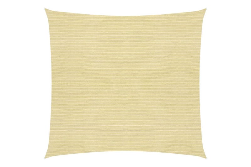 solsejl 160 g/m² 6x6 m HDPE beige - Beige - Havemøbler - Solafskærmning - Solsejl