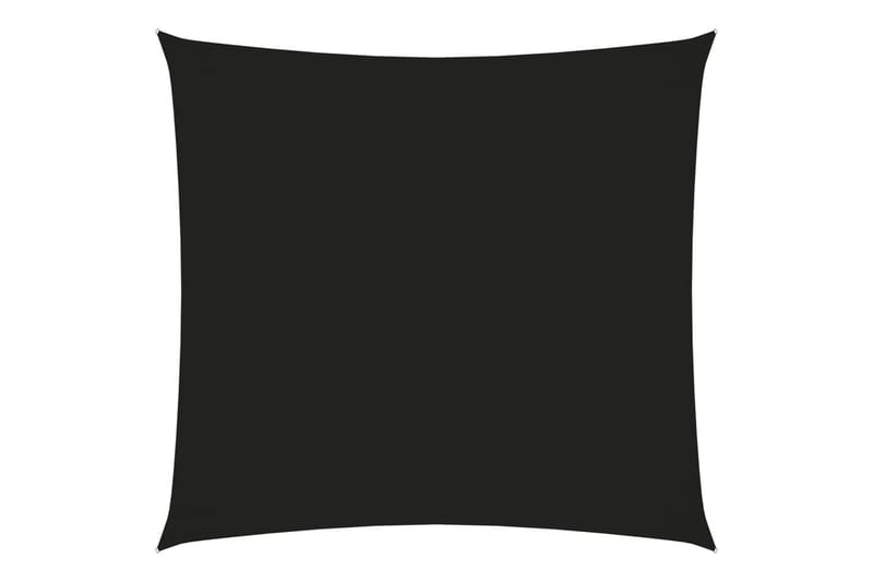 solsejl 2,5x2,5 m firkantet oxfordstof sort - Sort - Solsejl