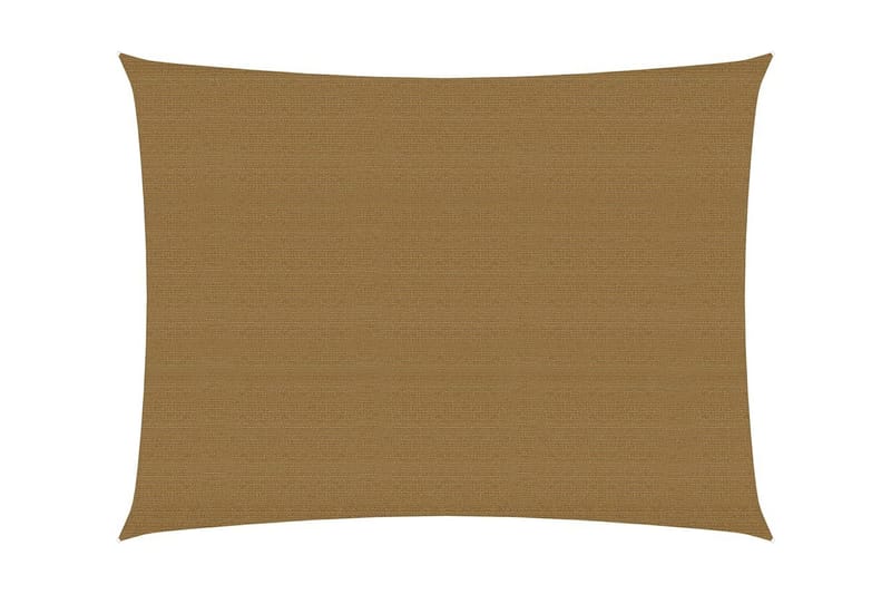 solsejl 2,5x3,5 m 160 g/m² HDPE gråbrun - Gråbrun - Havemøbler - Solafskærmning - Solsejl