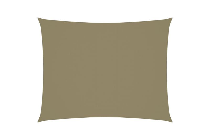 solsejl 2,5x3,5 m rektangulær oxfordstof beige - Beige - Solsejl