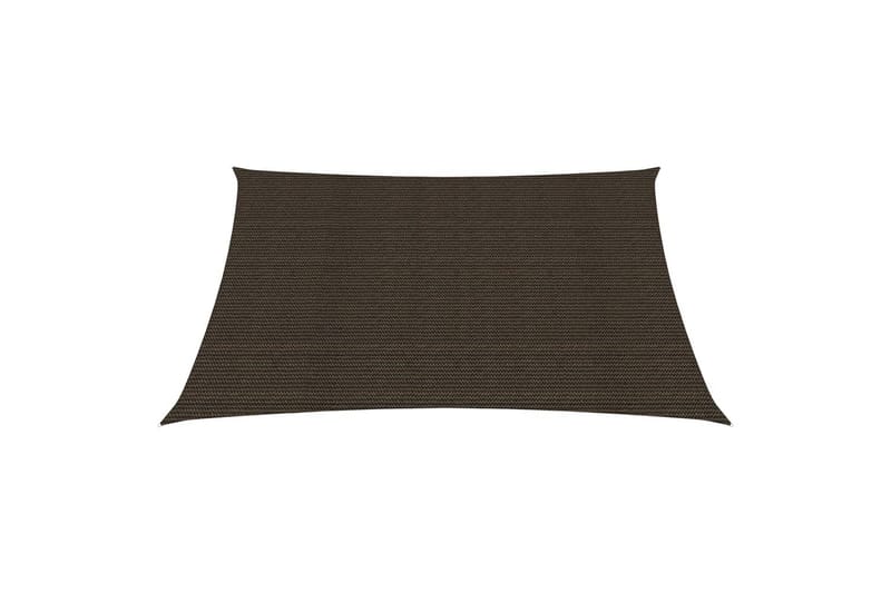 solsejl 2,5x3 m 160 g/m² HDPE brun - Brun - Havemøbler - Solafskærmning - Solsejl