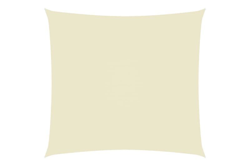 solsejl 2,5x3 m rektangulær oxfordstof cremefarvet - Creme - Havemøbler - Solafskærmning - Solsejl