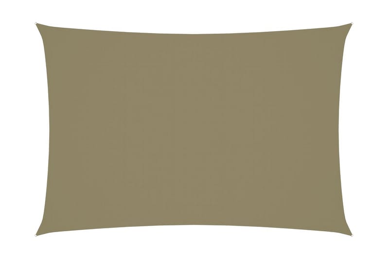 solsejl 2,5x4,5 m rektangulær oxfordstof beige - Beige - Solsejl