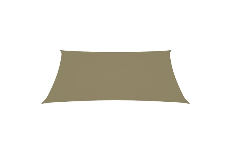 solsejl 2,5x4 m oxfordstof rektangulær beige - Beige - Havemøbler - Solafskærmning - Solsejl