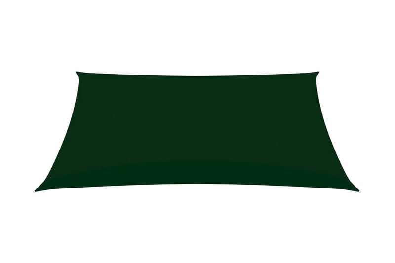 solsejl 2,5x4 m rektangulær oxfordstof mørkegrøn - Grøn - Solsejl