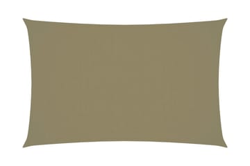 solsejl 2,5x5 m rektangulær oxfordstof beige - Beige - Havemøbler - Solafskærmning - Solsejl