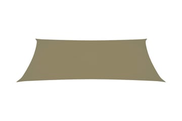 solsejl 2,5x5 m rektangulær oxfordstof beige - Beige - Havemøbler - Solafskærmning - Solsejl