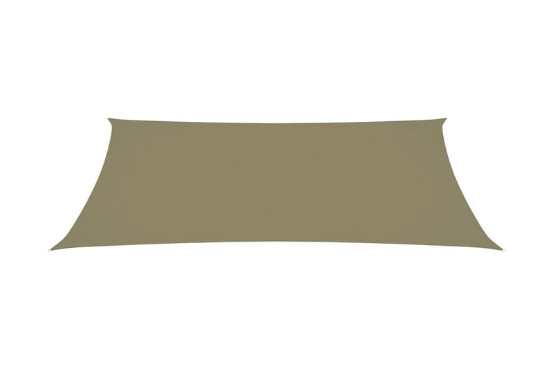 solsejl 2,5x5 m rektangulær oxfordstof beige - Beige - Havemøbler - Solafskærmning - Solsejl
