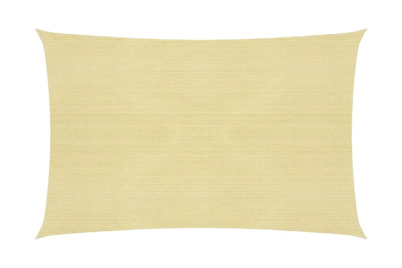 solsejl 2x2,5 m 160 g/m² HDPE beige - Beige - Havemøbler - Solafskærmning - Solsejl