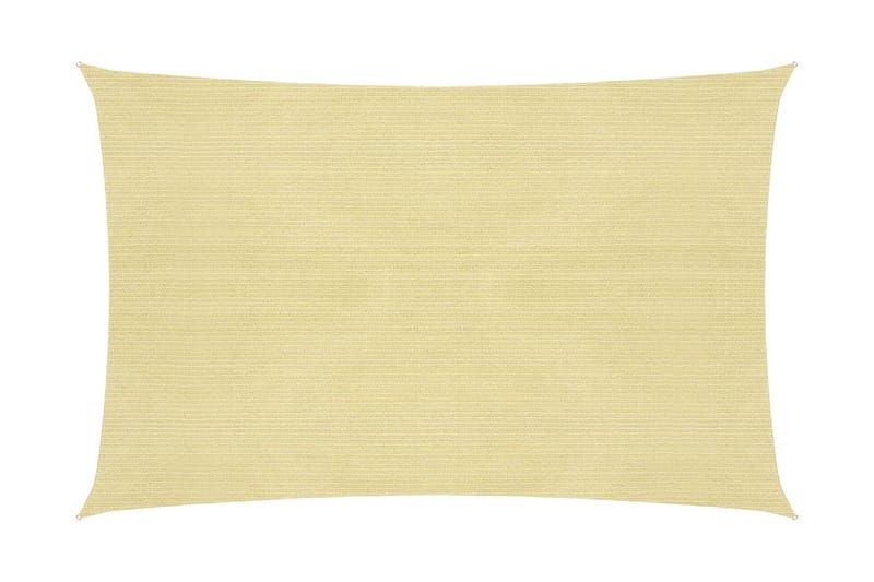 solsejl 2x3,5 m 160 g/m² HDPE beige - Beige - Havemøbler - Solafskærmning - Solsejl