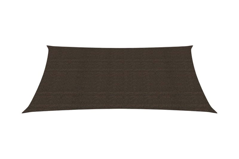 Solsejl 2x3,5 m 160 g/m² hdpe brun - Brun - Havemøbler - Solafskærmning - Solsejl