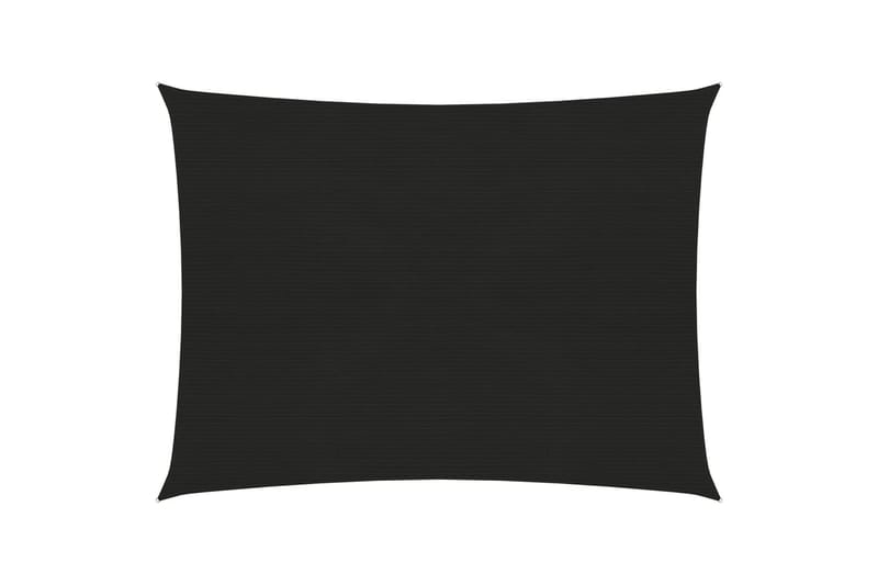 solsejl 2x3,5 m 160 g/m² HDPE sort - Sort - Havemøbler - Solafskærmning - Solsejl