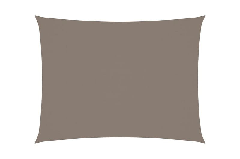 solsejl 2x3,5 m rektangulær oxfordstof gråbrun - Gråbrun - Solsejl