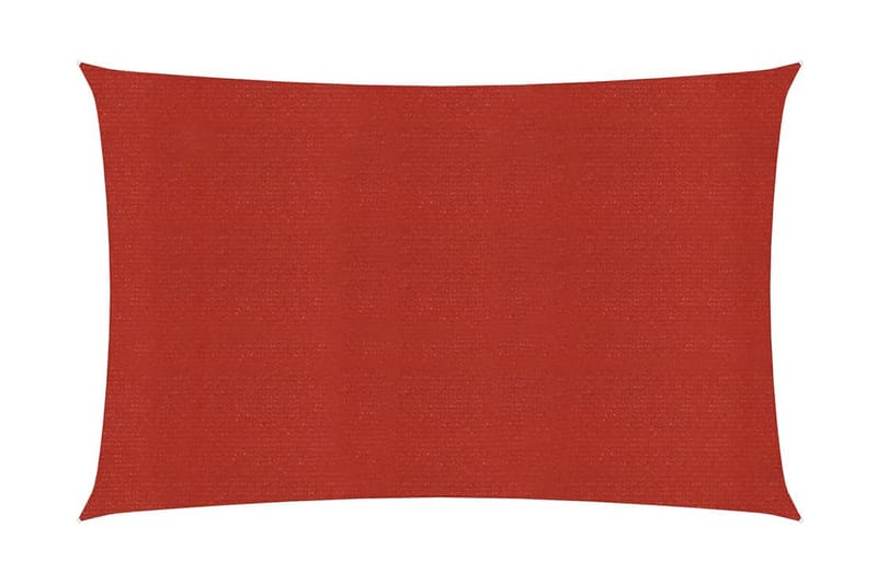 solsejl 2x3 m 160 g/m² HDPE rød - Rød - Havemøbler - Solafskærmning - Solsejl