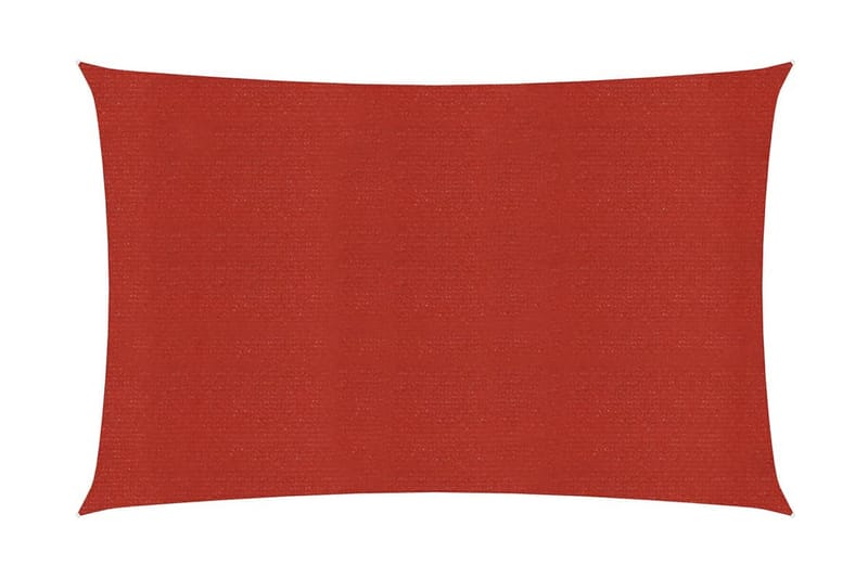 solsejl 2x3 m 160 g/m² HDPE rød - Rød - Solsejl