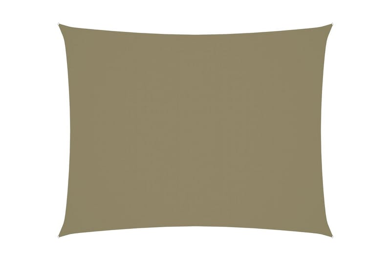 solsejl 2x3 m rektangulær oxfordstof beige - Beige - Solsejl