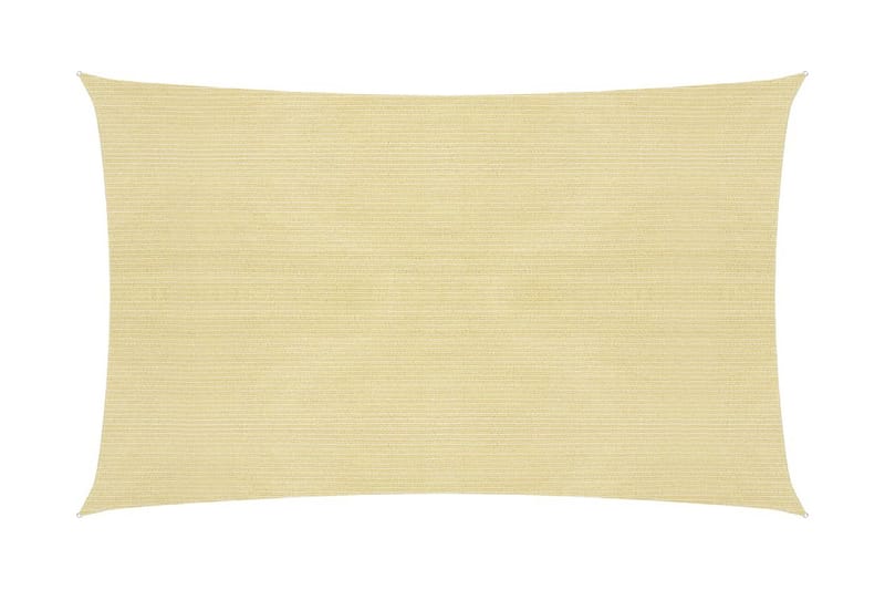 solsejl 2x5 m 160 g/m² HDPE beige - Beige - Havemøbler - Solafskærmning - Solsejl