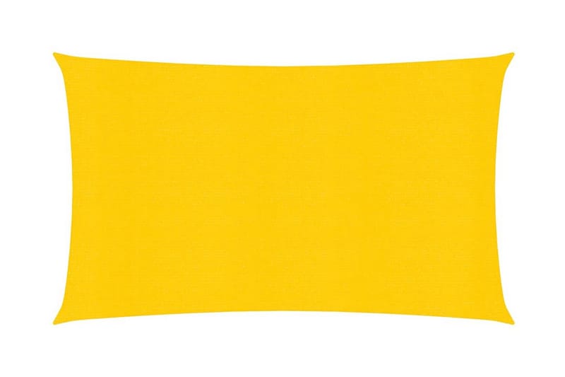 solsejl 2x5 m 160 g/m² HDPE gul - Gul - Havemøbler - Solafskærmning - Solsejl