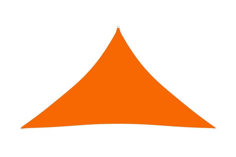 solsejl 3,5x3,5x4,9 m trekantet oxfordstof orange - Orange - Havemøbler - Solafskærmning - Solsejl