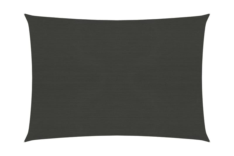 solsejl 3,5x4,5 m HDPE 160 g/m² antracitgrå - Antracit - Havemøbler - Solafskærmning - Solsejl