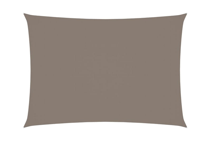 solsejl 3,5x4,5 m rektangulær oxfordstof gråbrun - Gråbrun - Solsejl