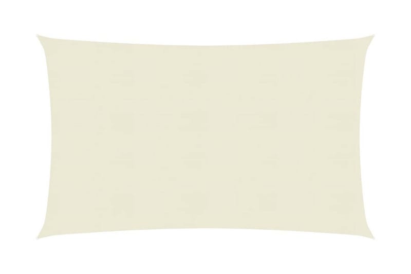 Solsejl 3,5x5 m 160 g/m² hdpe cremefarvet - Creme - Havemøbler - Solafskærmning - Solsejl