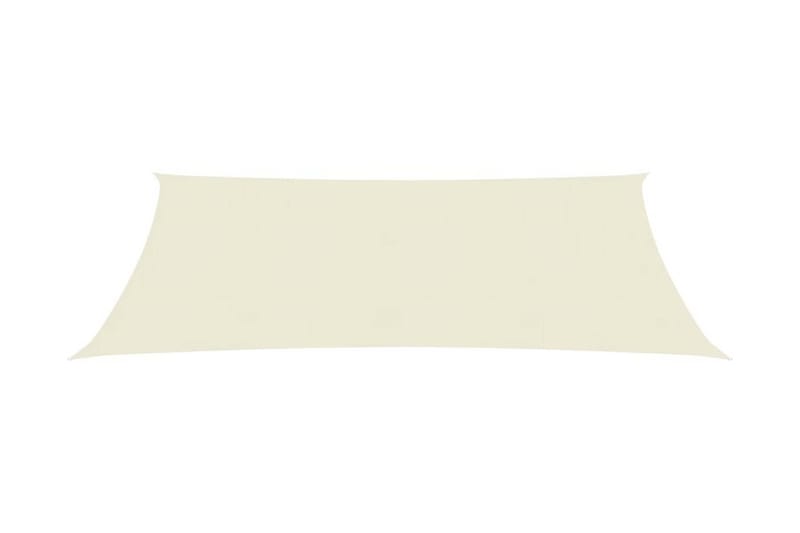 Solsejl 3,5x5 m 160 g/m² hdpe cremefarvet - Creme - Havemøbler - Solafskærmning - Solsejl