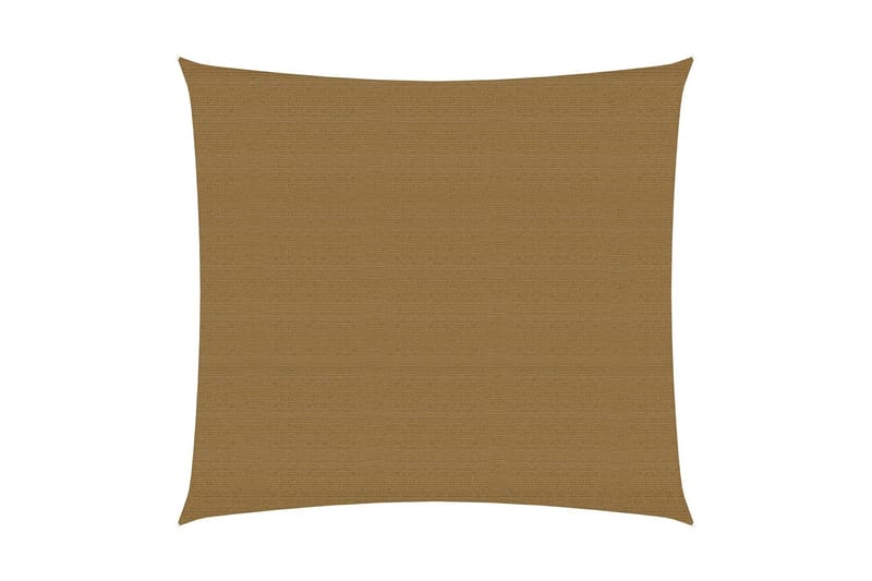 solsejl 3,6x3,6 m 160 g/m² HDPE gråbrun - Gråbrun - Havemøbler - Solafskærmning - Solsejl