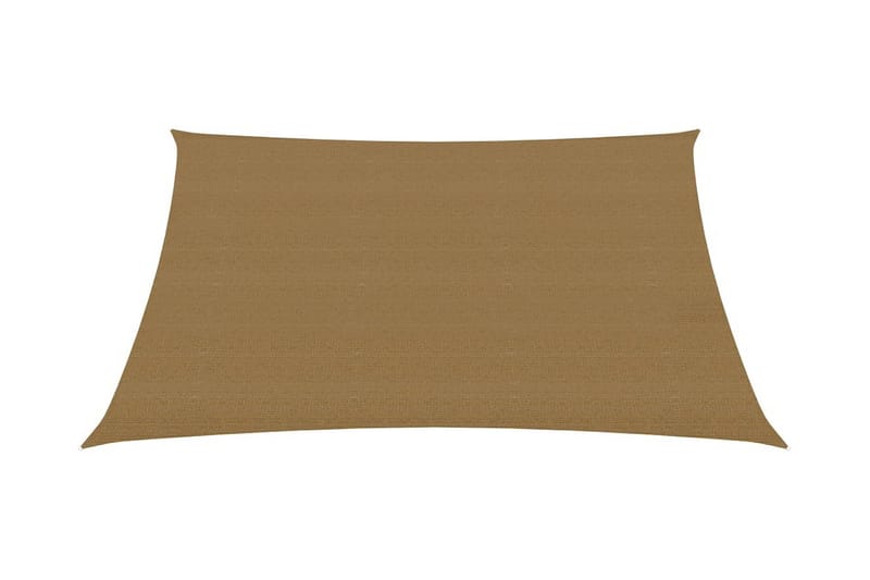 solsejl 3,6x3,6 m 160 g/m² HDPE gråbrun - Gråbrun - Havemøbler - Solafskærmning - Solsejl